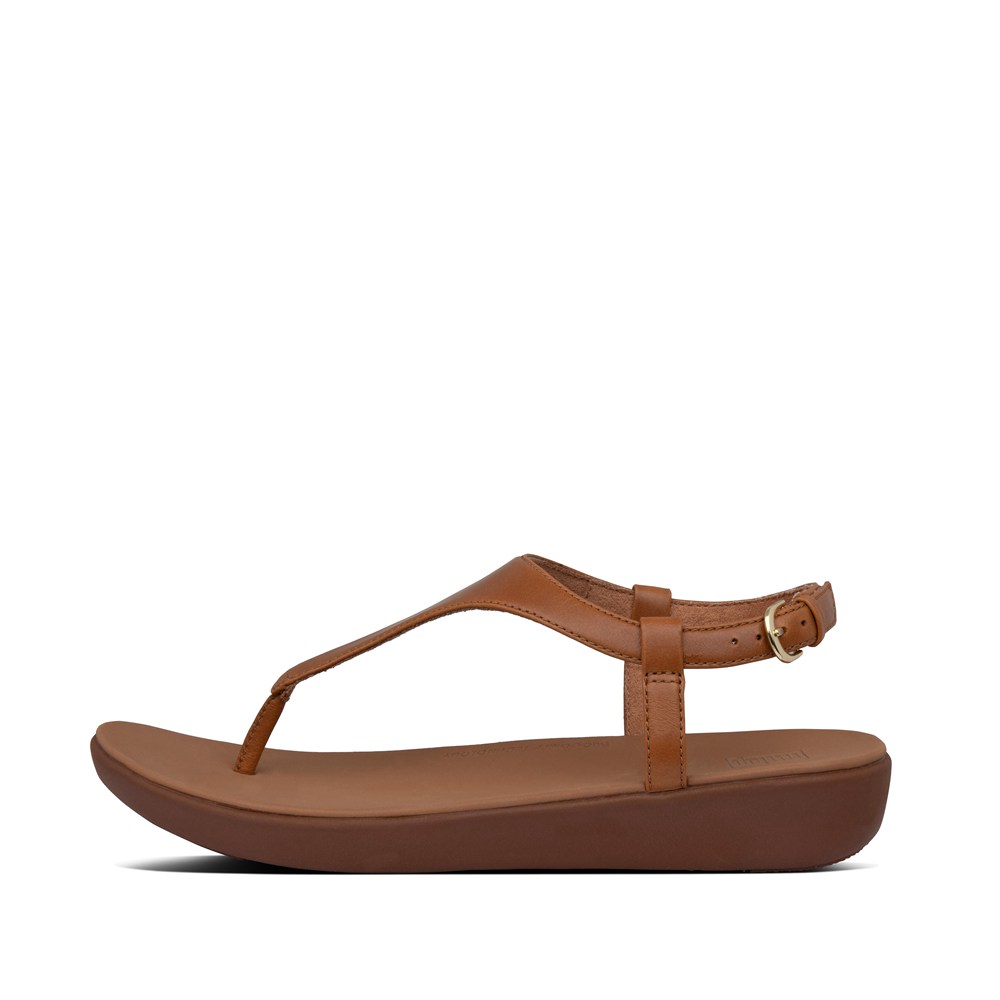 Fitflop Womens Sandals Brown - Lainey Leather Back-strap - WF5971603